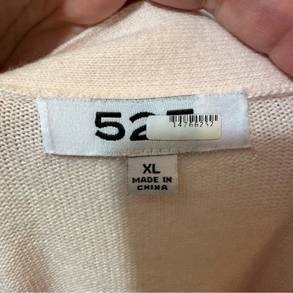 RTR 525 America Pink Argyle Cardigan - size XL - Picture 5 of 5